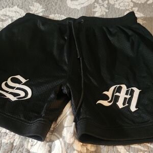 Stylish Black Athletic Men's Shorts